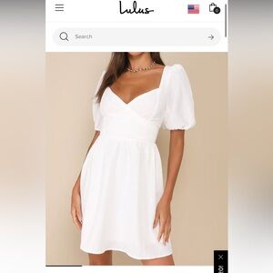 White Lulu’s dress size M